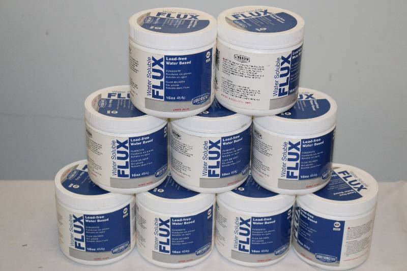 lot 6914 image: 9 Jars FLUX - 16 ounces
