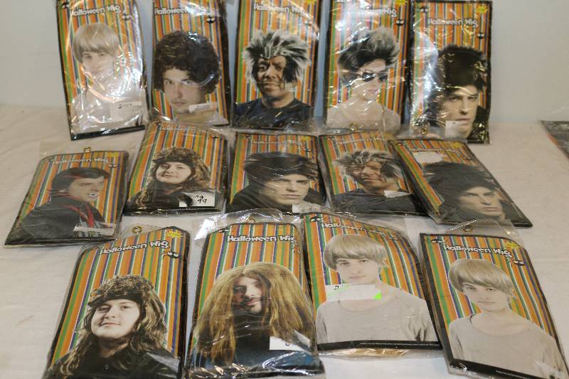 lot 6936 image: 14 Halloween Wigs - NEW