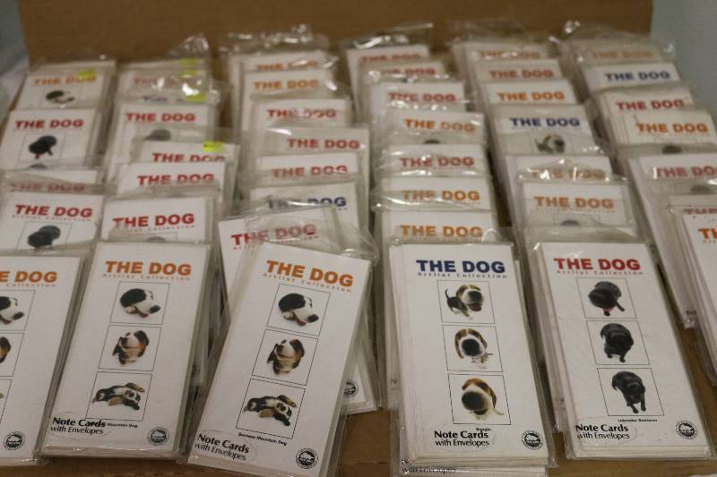 lot 6962 image: 50 Packs - The Dog Artist Collection Notecards