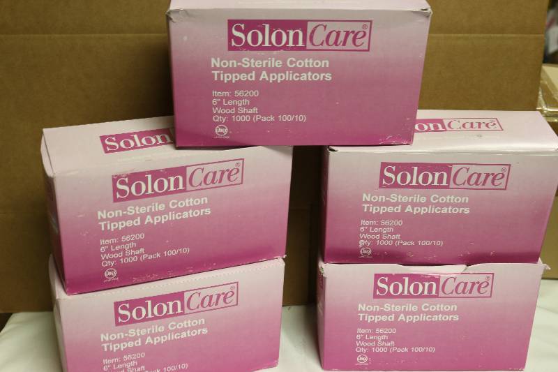lot 6998 image: 5000 - SolonCare Cotton Tipped Applicators 6