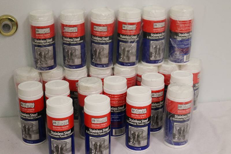 lot 6410 image: 24 Cans Siege Industrial Strength Stainless Steel Cleaner - 12 oz