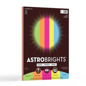 lot 39647 image: Astrobrights Colored Paper 8.5 x 11 24lb 100ct Glow