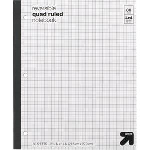lot 39649 image: Reversible Quad Ruled Composition Notebook 8.5 x 11 80 Sheets - up & up��