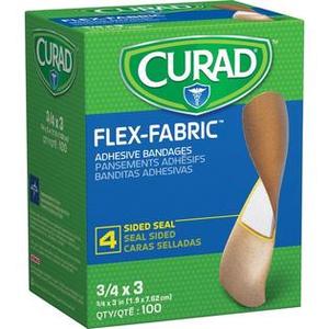 lot 40657 image: Medline Curad Fabric Adhesive Bandages Natural 100 Ct