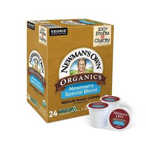lot 40665 image: Newmans Own - Organics Special Blend Keurig Single-Serve K-Cup Pods, Medium Roast Coffee, 24 Count