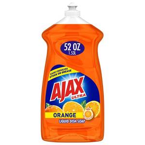 lot 40688 image: AJAX Liquid Dish Soap Orange Scent 52 Fluid Ounce