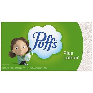 lot 40695 image: Puffs Plus Lotion Facial Tissue - 124ct