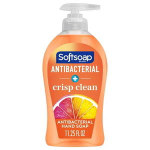lot 40705 image: Softsoap Antibacterial Liquid Hand Soap Crisp Clean 11.25 fl oz