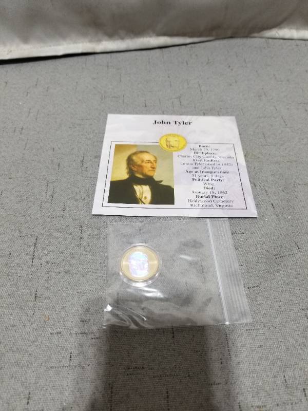 lot 410074 image: JOHN TYLER COIN