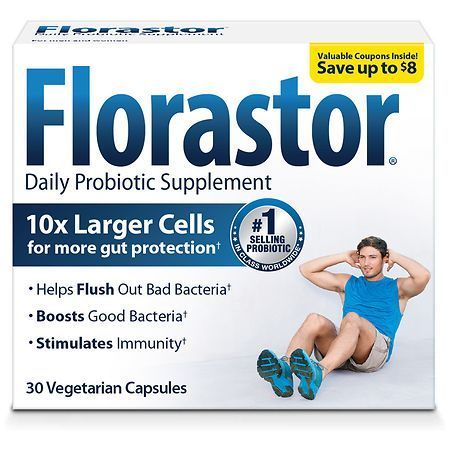 lot 500468 image: Florastor Probiotics for Digestive & Immune Health, 30 Capsules, Probiotics for Women & Men, Dual Action Helps Flush Out Bad Bacteria & boosts The Good with Our Unique Strain Saccharomyces boulardii (B01N4E0LVB)