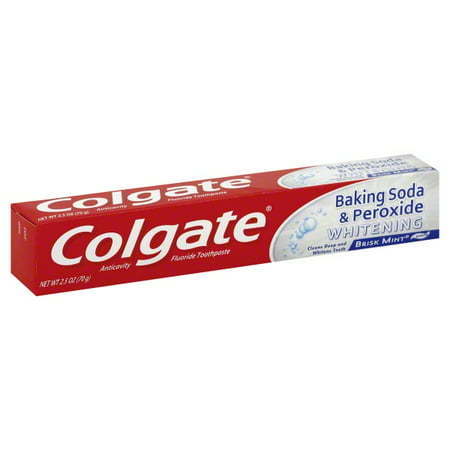 lot 500566 image: Colgate Baking Soda & Peroxide Whitening Toothpaste Brisk Mint