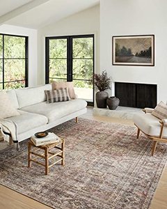 lot 43542 image: Loloi Amber Lewis x Georgie Collection GER-06 Runner Rug 26 x 12 BordeauxAntique Rectangular 0.19 Thick