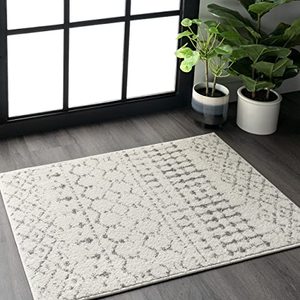 lot 43548 image: nuLOOM Moroccan Blythe Area Rug, 3 x 5, GreyOff-white