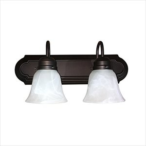 lot 43571 image: AA Warehousing L22-RB Monica 1 Bathroom Vanity Light in Oil Rubbed Bronze