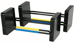 lot 43605 image: POWERBLOCK Elite EXP 50-70 lb. Dumbbell Kit, Stage 2 Expansion Kit, Only Compatible After Stage 1 Elite EXP Adjustable Dumbbells Purchase, Durable Steel, Innovative Workout Equipment, 20 lbs, Black