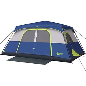 lot 43607 image: BeyondHOME Instant Cabin Tent, 10 Person Camping Tent Setup in 60 Seconds with Rainfly, Waterproof & Windproof Tent 14x10x76 with Carry Bag for Family Camping & Hiking, Upgraded Ventilation
