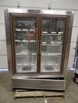 Zero Zone Stainless 2 Door Glass Front Reach In Cooler