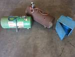2 QTY AIR TANKS AND STORAGE CABINET