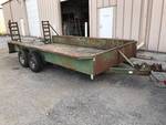 LARGE 16' EQUIPMENT TRAILER WITH RAMPS NO TITLE