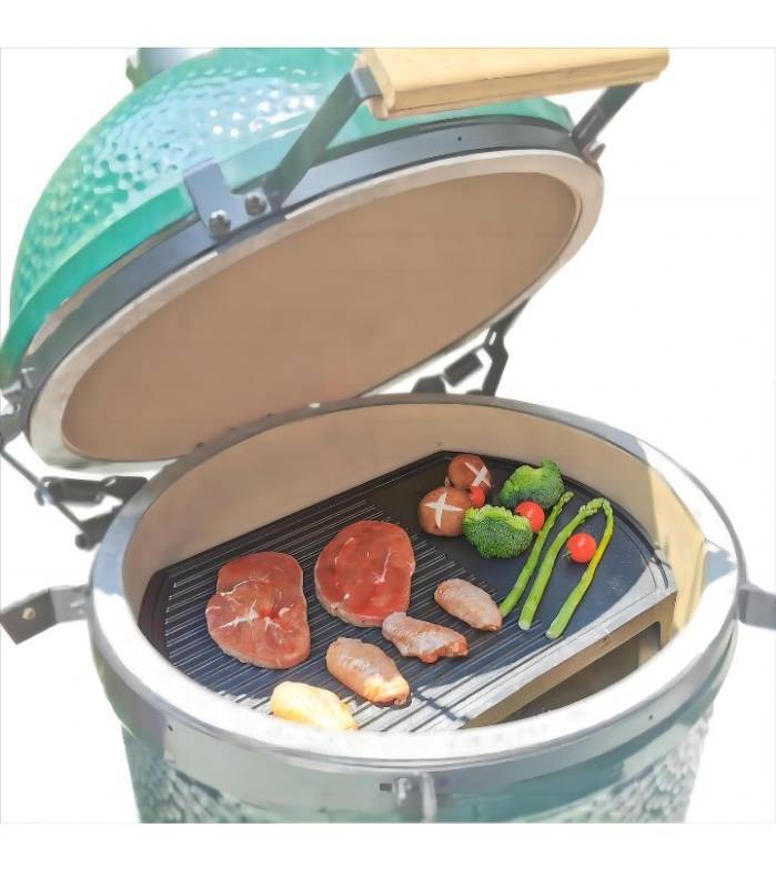 Big green egg cheap cast iron plate setter