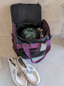 lot 896 image: Bowling Ball & Bag W Shoes