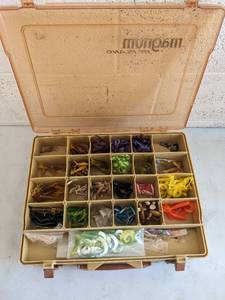 lot 924 image: Tackle Box Filled With Plastic Lures  See Pics