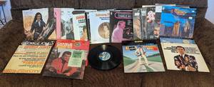 lot 554 image: Records. Conway Twitty, George Jones, Elvis, Loretta Lynn, Waylon Jennings, Marty Robbins and more.