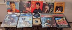 lot 575 image: Records. Conway Twitty, Jack Greene, Elvis, Dean Martin, Hank Williams JR, Marty Robbins, Jerry Lee Lewis and more.