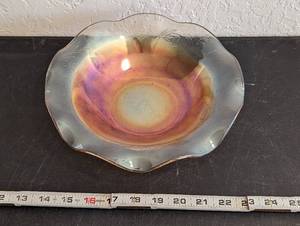 lot 598 image: Vintage Iridescent Orange Bowl.