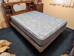 lot 671 image: Full Sized Bed with Headboard and Frame.