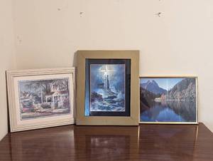 lot 691 image: (3) Wall Art.