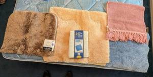 lot 715 image: Bath Rugs and Shower Mat.