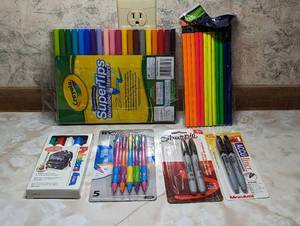 lot 764 image: New Markers and Pencils in Packages.