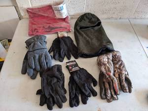 lot 967 image: Winter Gloves  Face Masks