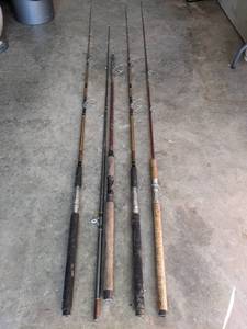 lot 1079 image: (4) Fishing Poles.