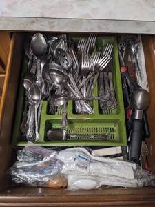 lot 1187 image: Drawer Contents  Flatware  Can Openers