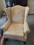 Wing back sitting chair