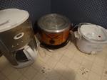 Rival crock pot, coffee maker, Hy-Fry cooker/fryer