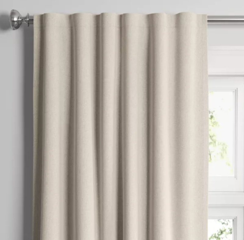 lot 100327 image: CURTAIN- 95 Window Panel. 1pc Blackout Aruba. Linen