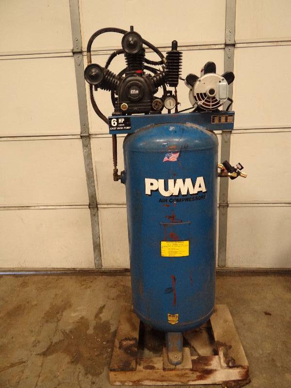 puma 60 gallon 6hp air compressor
