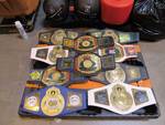 Lot Of (10) Ringside Championship Belts