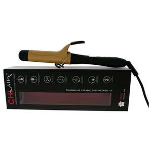 lot 2929 image: CHI Air 1.5 Tourmaline Ceramic Spring Curling Iron Onyx Black