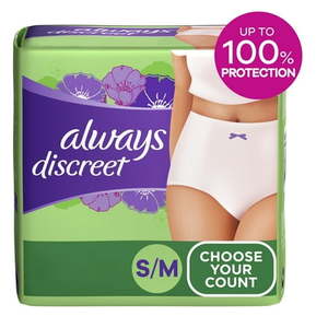 lot 2935 image: Always Discreet Adult Incontinence Underwear for Women Sm 19 CT