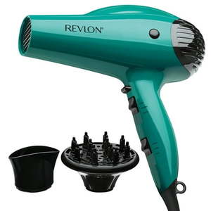 lot 5878 image: Revlon 1875W IONIC Volume Booster Hair Dryer Green