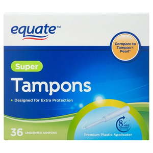 lot 5882 image: equate Tampons BWMGS36 Menstrual tampon, unscented