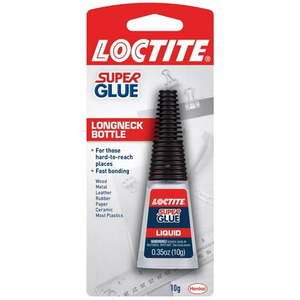 lot 5892 image: Loctite Super Glue Liquid Longneck Bottle Clear 0.35 oz Bottle ( 6 Pack)