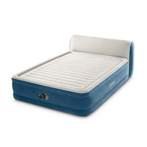 lot 5894 image: Intex Queen Dura-Beam Deluxe Series Comfort Headboard Airbed with Internal Pump