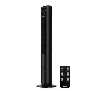 lot 1115 image: HOLMES 42 Digital Tower Fan ClearRead Display 80° Oscillation 5 Speeds 4 Modes 8-Hour Timer Home Bedroom or Office Remote Control Matte Black