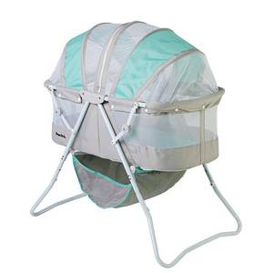 lot 1989 image: Dream On Me Karley Bassinet Blue and Grey