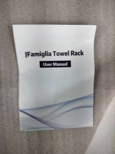 lot 1004 image: JFamiglia Black Bathroom Towel Rack